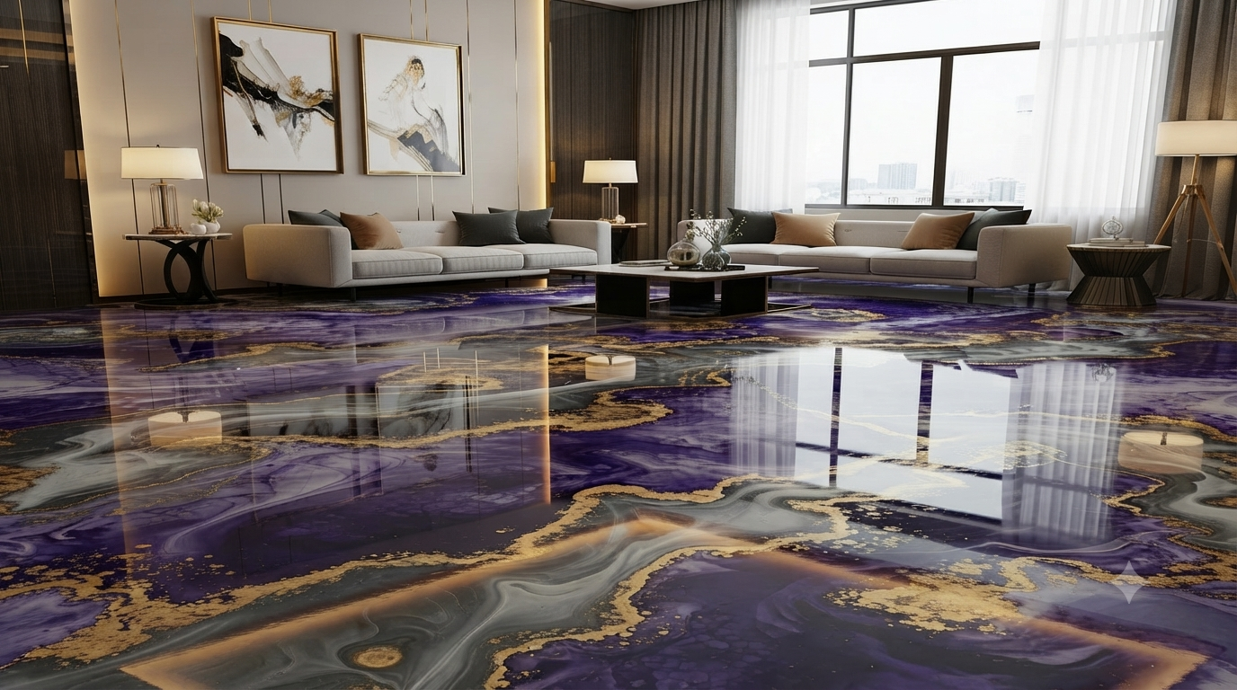 3D Epoxy Metallic Floor Paint