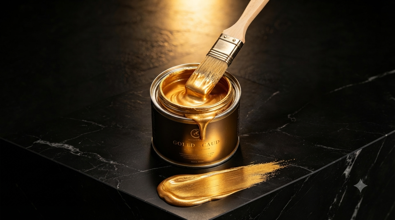 Premium Acrylic Gold Paint | Decorative Metallic Coating Supplier